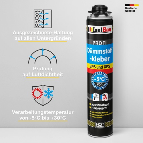 Dämmstoffkleber 750ml Klebeschaum B2 Dämmplatten Perimeterkleber EPS XPS PIR - Bild 2 von 19