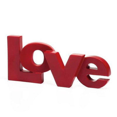 New Red Resin Robert Indiana Love Word Art Decor Sculpture Valentine Gift
