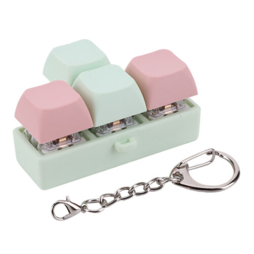 Finger Keyboard Fidget 4 Keys Decompress Fingertip Keychain for Kids Adults - Bild 15 von 30