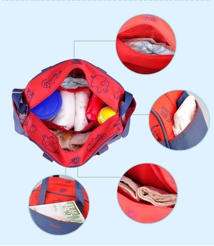 Blue Larger Baby Diaper Nappy Changing mat Mommy Tote Handbag Bag US Seller - Picture 8 of 8
