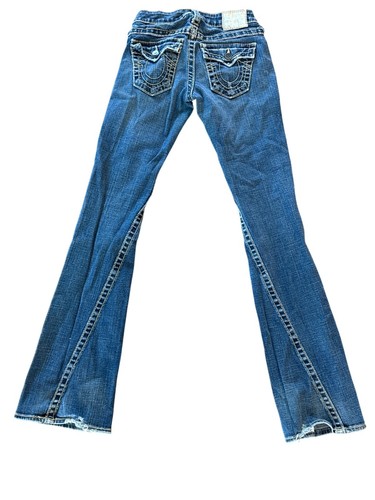 True Religion Womens Bootcut Denim Jeans 25 Blue Cotton Elastane Made In USA - Picture 5 of 8