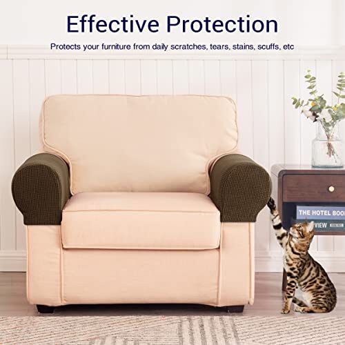 subrtex Stretch Armrest Covers Spandex Arm Covers for Chairs Assorted Colors - Picture 88 of 110