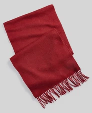 Club Room Burgundy Red 100% Cashmere Wool Scarf MSRP $120 NEW