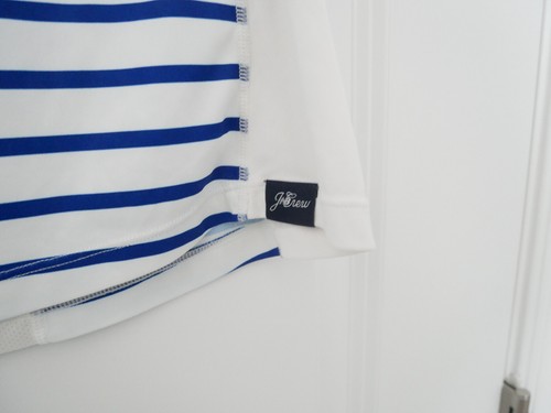 J.Crew x New Balance women's striped exercise tee XS EUC! - Bild 3 von 4