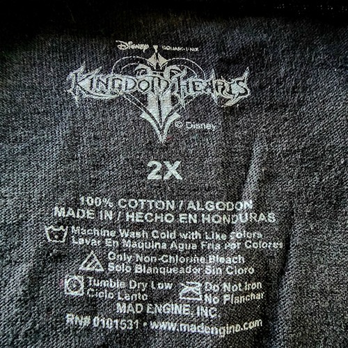 Camiseta Oficial Kingdom Hearts - Videojuego Disney Playstation Talla XL Unisex - Imagen 11 de 12