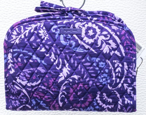 Vera Bradley Medium Travel Organizer in Paisley AmethysMakeup Travel Home NWT - Picture 3 of 4
