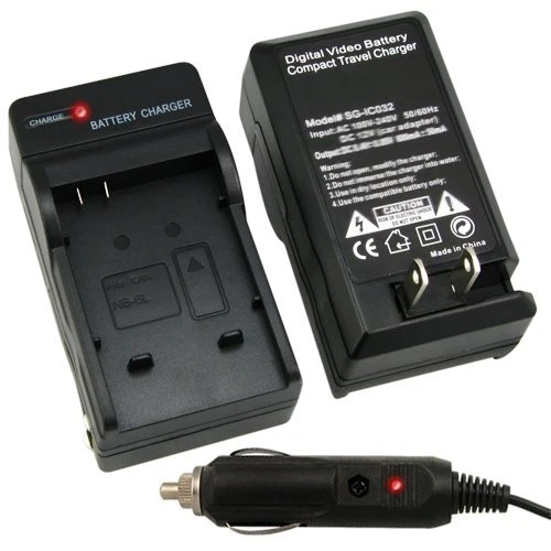 Battery Charger w/ Car Adapter for Fuji NP-50 NP50 F Series F100fd F200 F300 EXR - Image 2 of 2