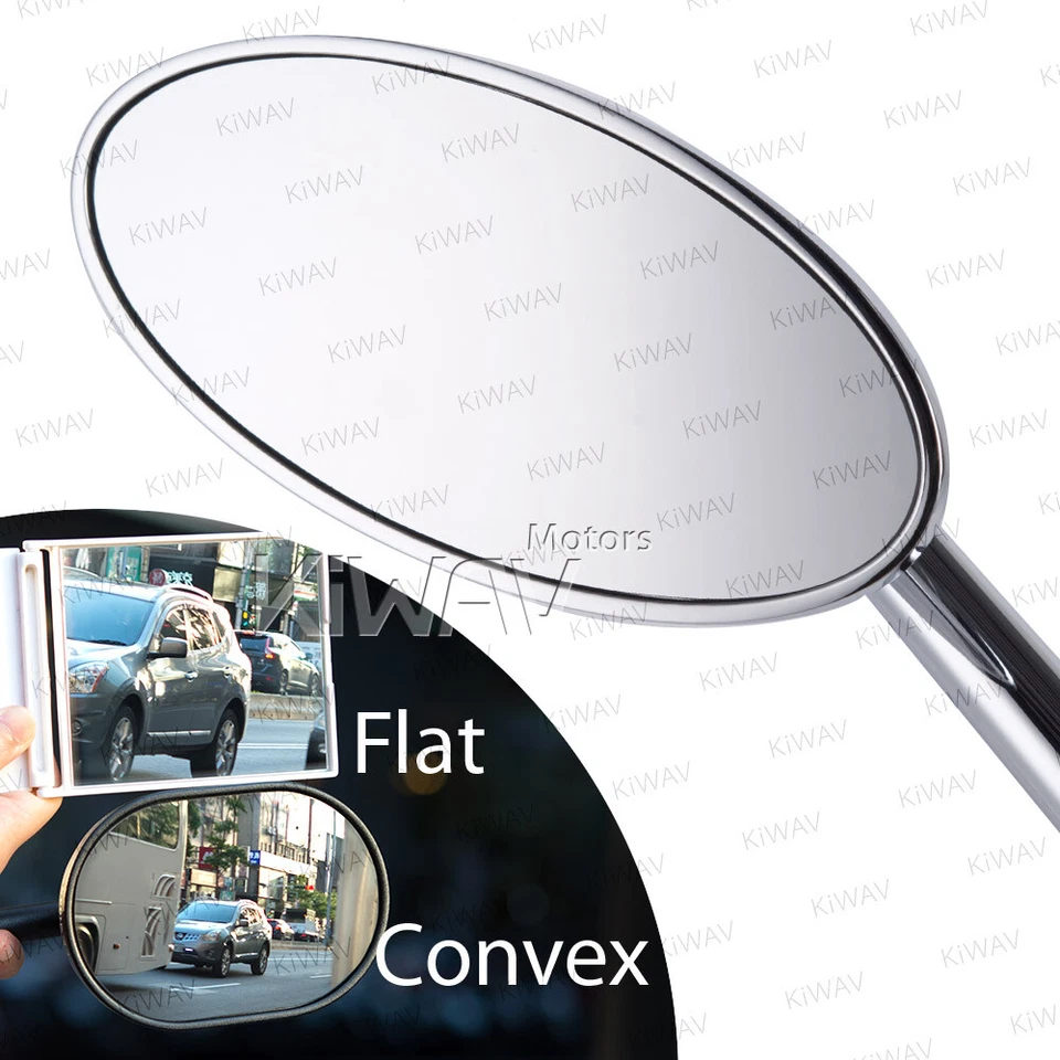 Ultra espejos retrovisores cromados ovalados cromados lente se adapta a BMW Foto 2 de 4