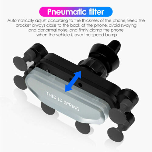 Universal Adjustable Car Air Vent Gravity Design Phone Holder Mount Cradle Stand - Picture 4 of 11