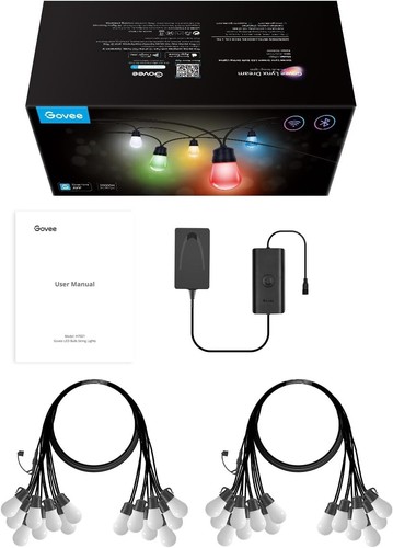 Govee H7021 Smart Outdoor Lynx Dream LED Bulb String Lights, Eastern Sale - Picture 8 of 9