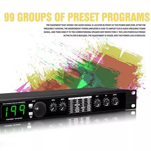 Audio Processor Equalizer Digital Reverb Multi Effect Professional DSP Process - Picture 5 of 16