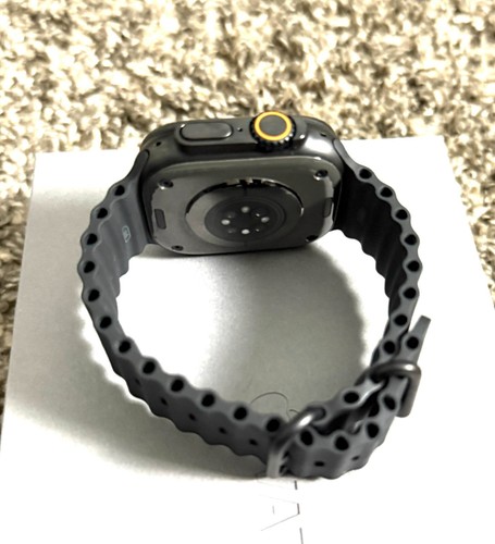 Apple Watch Ultra 2 (GPS + Cellular) 49mm Titangehäuse mit Black Ocean Band - Bild 3 von 9