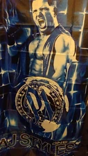 2 AJ STYLES Pro Wrestling 3x5 BANNER Wall Hanging WWE TNA Wrestler NEW SEALED