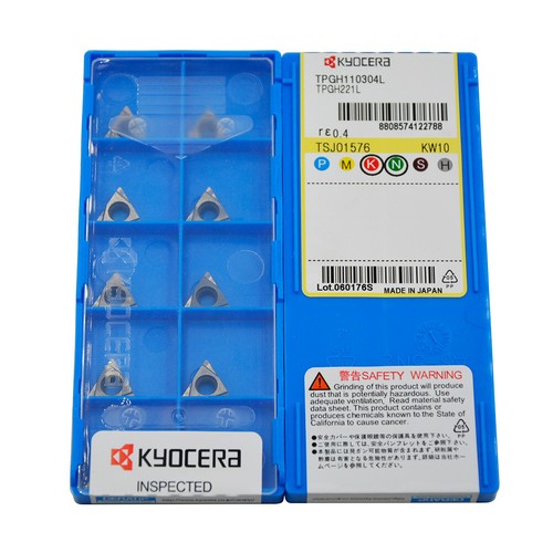 Kyocera TPGH110304L TPGH221L KW10 CNC Carbide Insert 10pcs New - Picture 4 of 6