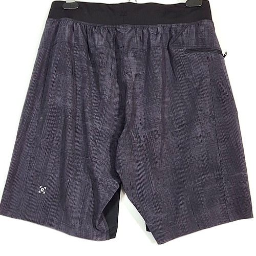 Lululemon T.H.E. Corto Linerless 9" Uomo M Grigio Elasticizzato Zip Tasca Coulisse - Foto 2 di 12