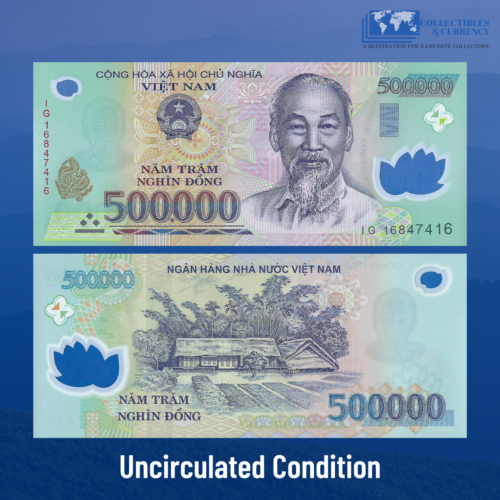 BUY 1 MILLION VIETNAM DONG = 2 x 500 000 Vietnamese Dong Currency - VND Banknote - Picture 1 of 4