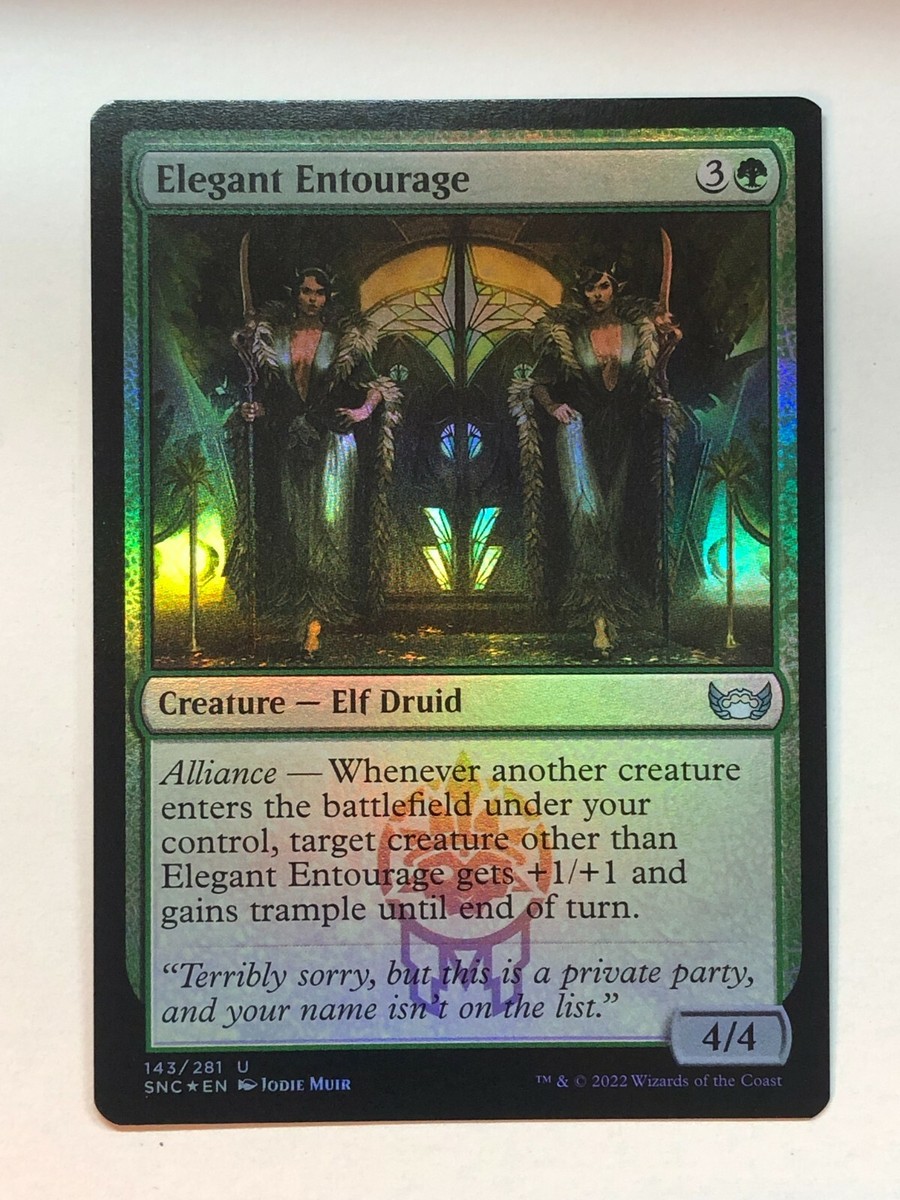 MTG Streets of New Capenna Elegant Entourage 143 Foil NM/M | eBay