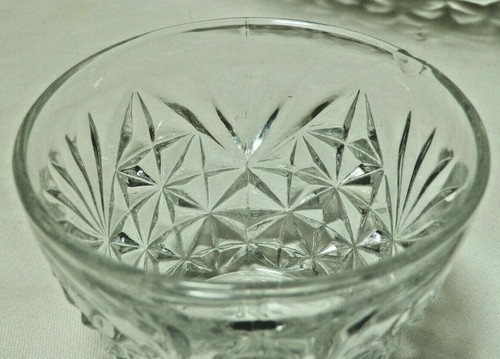 Crystal Large Bowl Three Cups, And Sugar Bowl All A Set - Picture 11 of 12