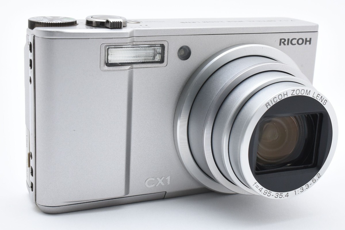 Exc++] RICOH CX1 Compact Digital Camera silver From Japan
