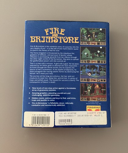 Jeu Fire and Brimstone Atari St 520 Ste Stf Atari 520 St 1040 Firebird - Zdjęcie 3 z 19