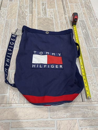 Rare Vintage 90s Tommy Hilfiger Large Flag Canvas