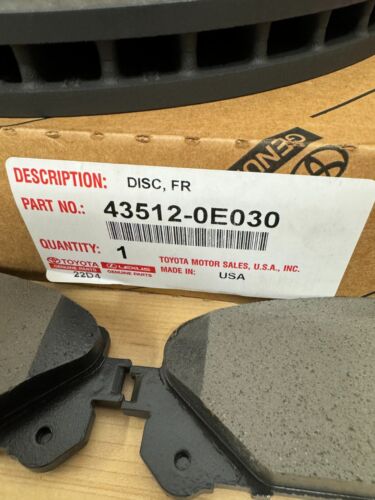 2008-2019 TOYOTA HIGHLANDER OEM GENUINE FRONT BRAKE ROTORS, TCMC PADS & SHIMS - Bild 11 von 15
