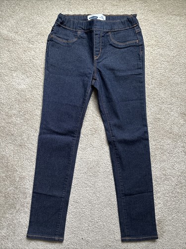 NEW Old Navy Dark Wash Stretch Skinny Jeans, Adj Waist - Sz L (10-12) - Picture 2 of 9