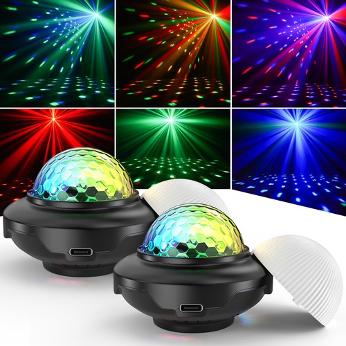 Portable Rechargeable LED Party Disco Magic Ball Lights Dance Sound Activated - Picture 20 of 20