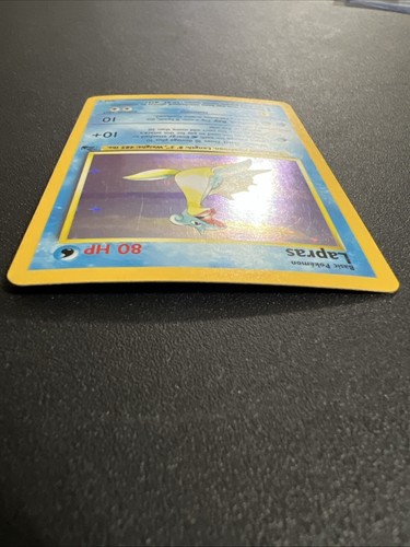 Vintage Basic Pokemon Lapras - 10/62 - Holo Rare Card 1999- 80 HP #1 - Picture 17 of 24