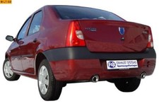 FOX Duplex Endschalldämpfer Dacia Logan 1.4l 1.6l je 1x90mm eingerollt Absorber