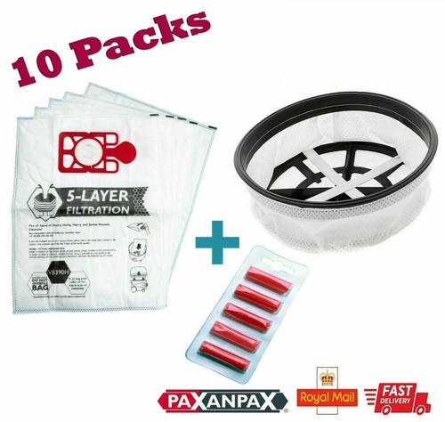 Hetty Vacuum Cleaner Hoover Filter 12" + 10 Bags 10 Air Fresheners - Picture 13 of 24