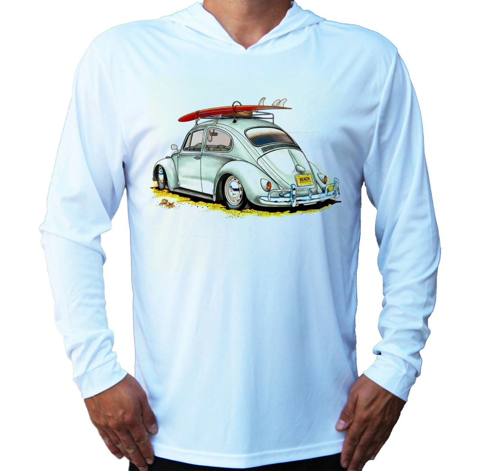 Surfer Surfing Board Retro Camper UV Protected UPF 50 Long Sleeve T-Shirt Hood
Opens in a new window