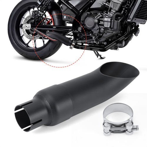 Shorty GP Exhaust Muffler Tip Black for Honda Rebel CMX 1100 2021 2022 2023-2025 - Picture 1 of 12