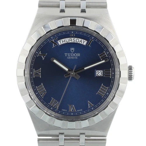 Tudor Royal Day/Date 28600 41 mm Blue Dial Stainless Steel 2023 Watch Full Set