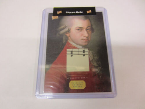 #41 2023 Piezas del Pasado WOLFGANG AMADEUS MOZART Lienzo-Reliquia WAM 7 Años - Imagen 1 de 3