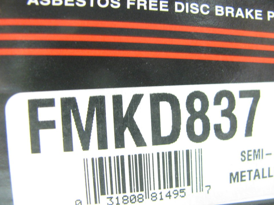 Morse FMKD837 Front SemiMetallic Disc Brake Pads 20002004 Volvo S40