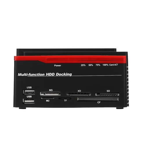 3-Bay USB 3.0 Hard Drive Card Reader Multi-Function HDD Docking Station IDE SATA - Photo 10/12