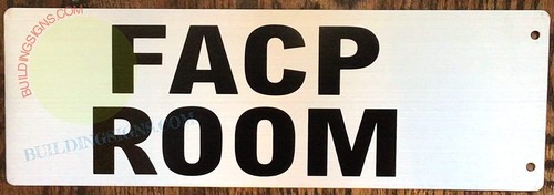 FACP Room Sign FIRE Alarm Control Panel Room-Two-Sided/Double-REF24-1027 - Picture 3 of 5