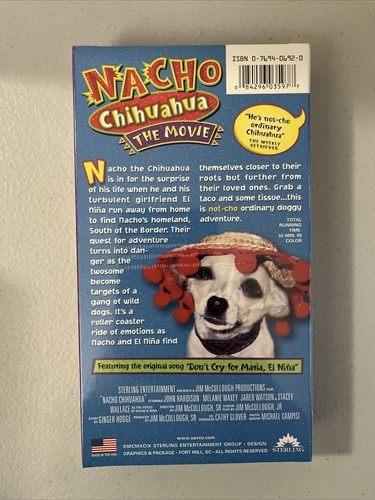 Nacho Chihuahua The Movie VHS Tape 1999 John Hardison SEALED - Picture 3 of 6