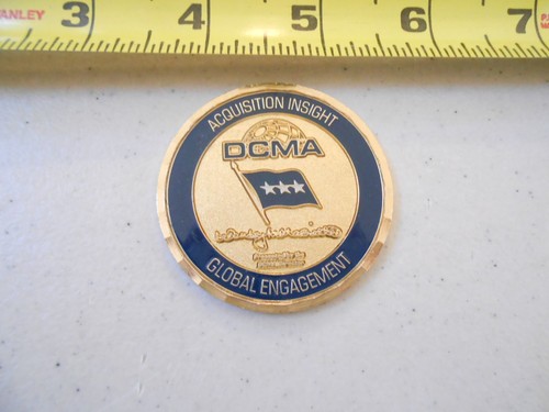 RARE DCMA DOD DEPT OF DEFENSE CONTRACT MANAGEMENT MILITARY CHALLENGE COIN 3 STAR - Picture 1 of 3