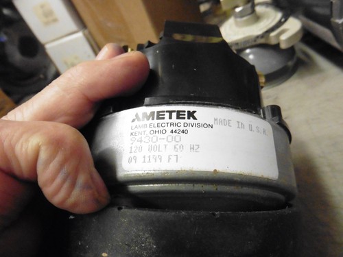 New Genuine Ametek Lamb 9430-00 120V USA Made Vacuum Motor - Picture 2 of 5