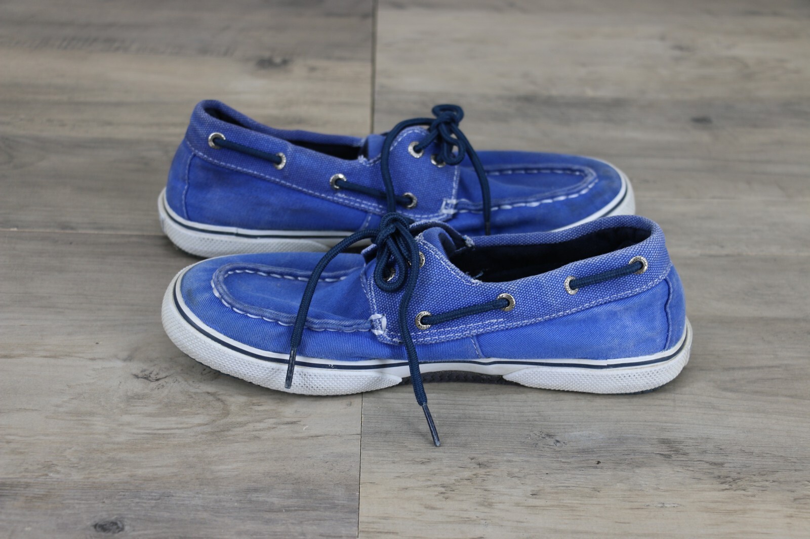 Sperry Top Sider Womens Slip On Canvas Loafers Boat Shoes Size 5 Royal Blue - Picture 5 of 6