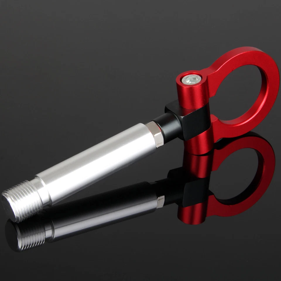 Tornillo plegable rojo CNC JDM gancho de remolque de carreras para Toyota Corolla 2000-2011 Foto 2 de 4