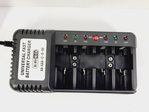 Universal Fast Battery Charger V-1199 (Ni-MH / Ni-Cd) for AA, AAA, C, D, 9V - Picture 4 of 11