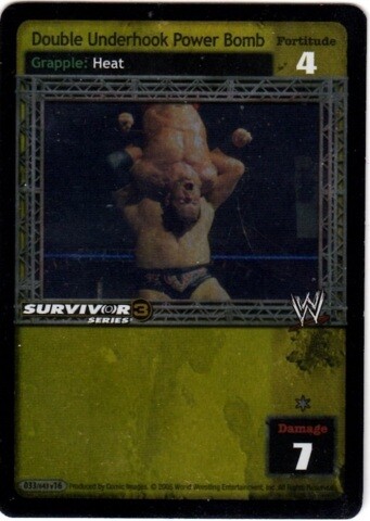 WWE: Double Underhook Power Bomb (SS3) Foil [Played] Kartentyp Grapple Raw Deal  - Bild 1 von 1