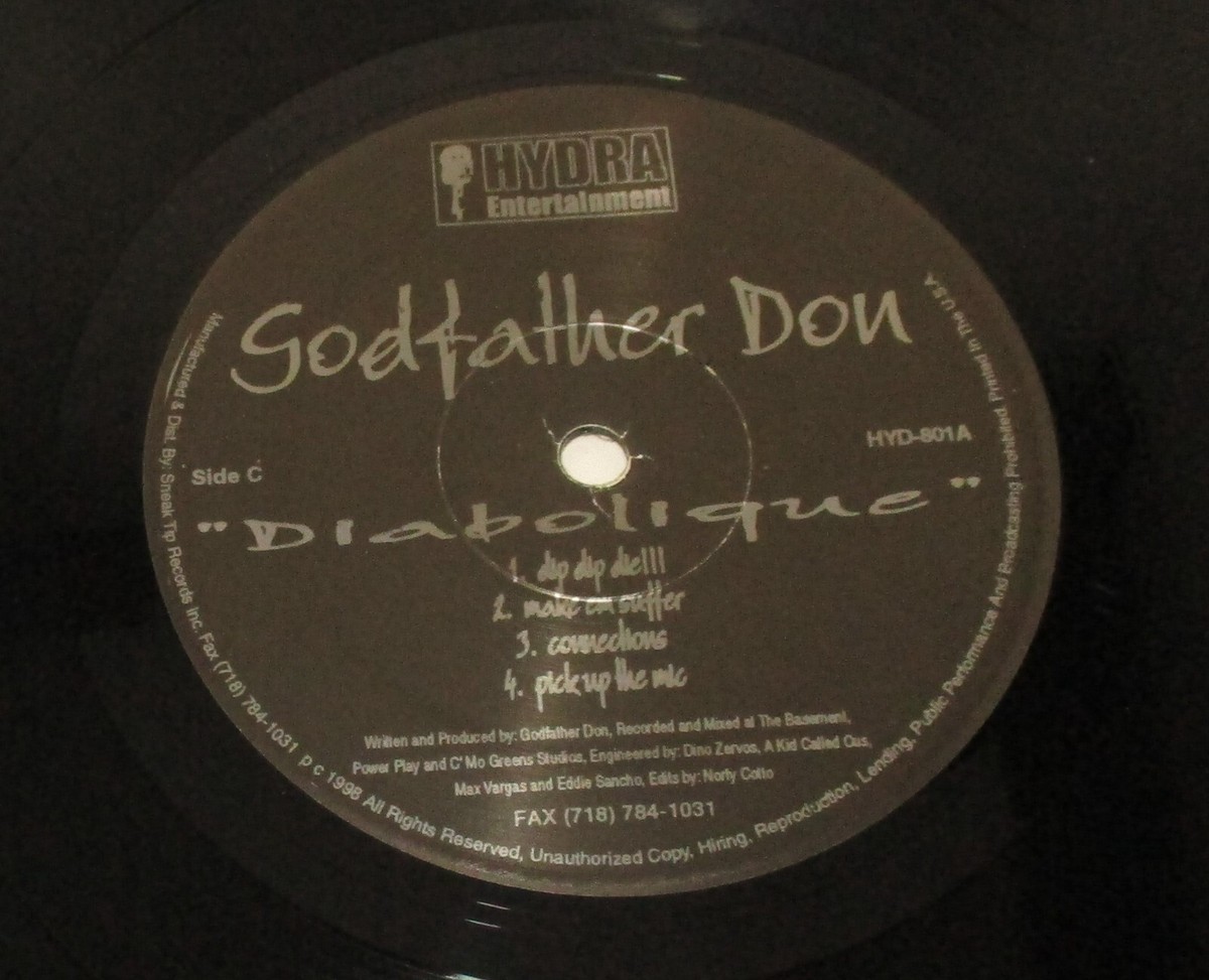 GODFATHER DON - DIABOLIQUE (INSTRUMENTALS) 1998 US Vinyl ( 2xLP