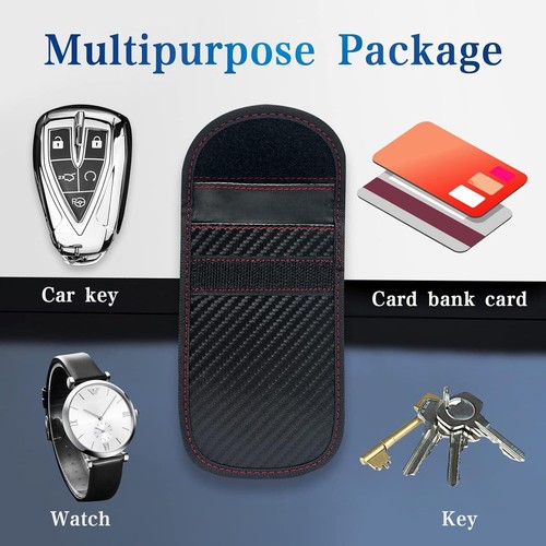 8 X Anti-Theft Faraday Bag Car Key Fob Protector RFID Signal Blocking Case Pouch - Picture 5 of 16