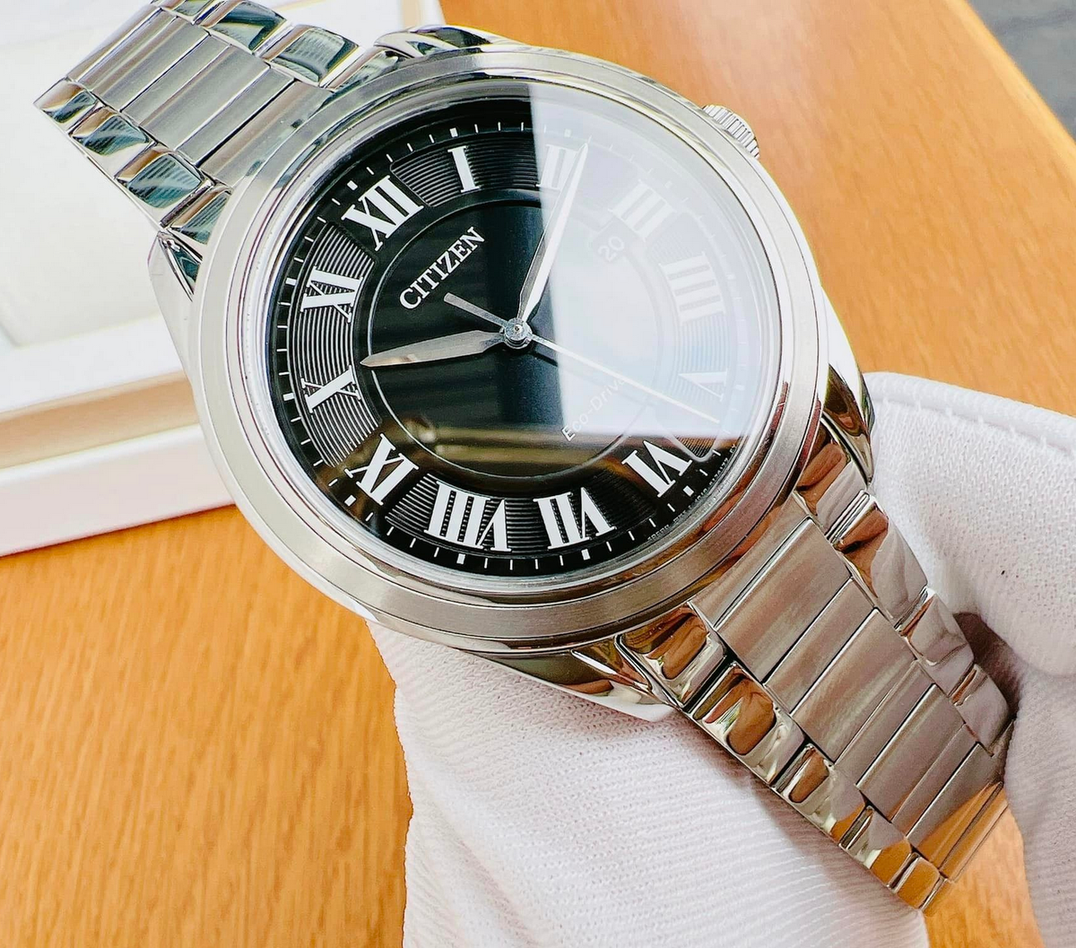 Citizen Arezzo Black AW1690-51E Dial Eco-Drive Sapphire Crystal