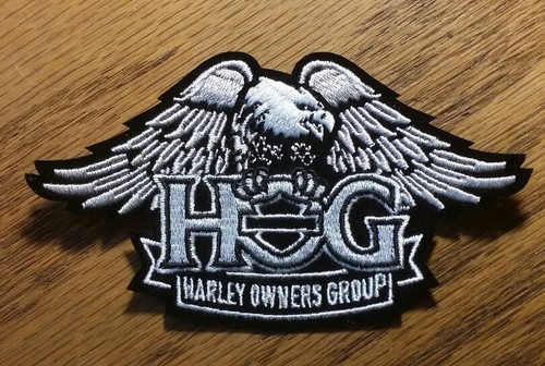 Genuine HARLEY DAVIDSON 5 inch "Eagle & Wings" HOG EMBROIDERED PATCH - Picture 2 of 2