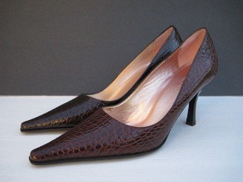 Decolte donna Max De Carlo in pelle con tacco, taglia 8 B - Foto 3 di 12